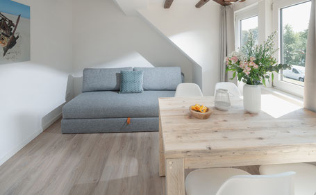 Wohn- und Essbereich Loft 4 im Strandloft Eins Norderney