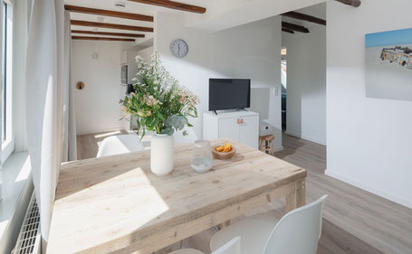 Wohn- und Essbereich Loft 4 im Strandloft Eins Norderney