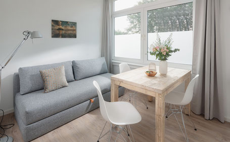 Wohnbereich Loft 1 im Strandloft Eins Norderney
