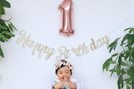 1歳の誕生日　おうちで楽しむ