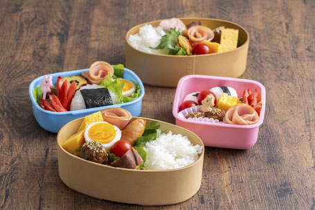 スナックボックス (7個パック) 再利用可能 - 積み重ね可能な弁当用