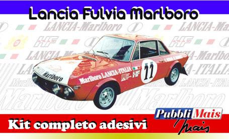 lancia fulvia marlboro 1973 kit stickers adhesive decal