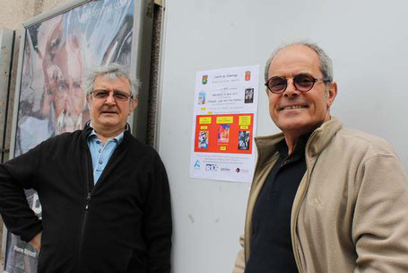 Jean-François Garric (à droite) et Bernard Duranteau donnent l'impulsion à la nouvelle édition de Espagne joue-moi ton cinéma. Photo MM.