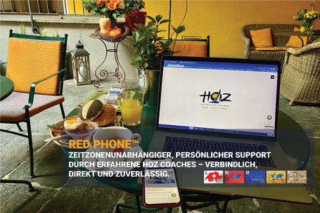 RED PHONE™ bietet persönlichen Support für Teilnehmende im Hochseeschein Online Classroom™.