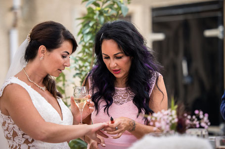 Hochzeit Schloss Schönfeld Sektempfang Hochzeitsfotos