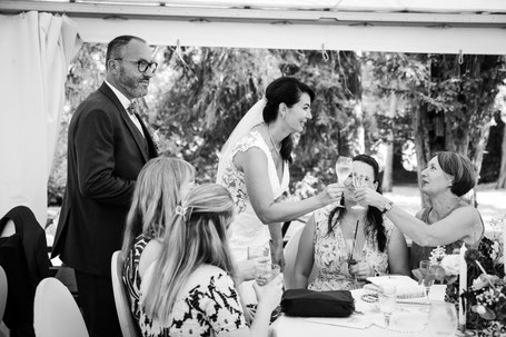 Hochzeit Schloss Schönfeld Sektempfang Hochzeitsfotos