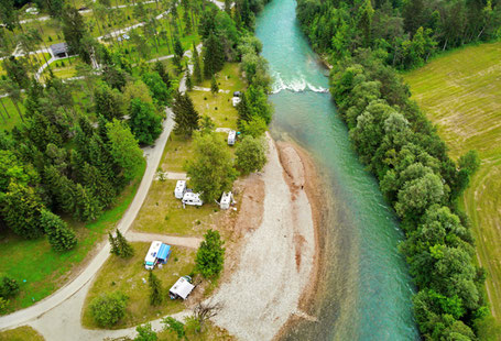 Camping Sobec Slowenien Vogelperspektive