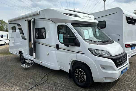Hobby Optima De Luxe T75 HGE weiß Außenansicht 2025