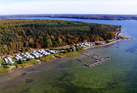 Bester Campingplatz Mecklenburgische Seenplatte am See Inselcamping Werder 