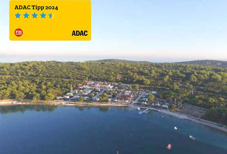 Bester Campingplatz Zadar Camp Mandarino 2026 Kroatien Adria Dalmatien Insel Strand günstig Preise Zelt Luxus Wohnmobil Camper Wohnwagen