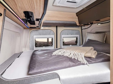 Das Bett des Weinsberg X-Pedition Offroad Campers 2026