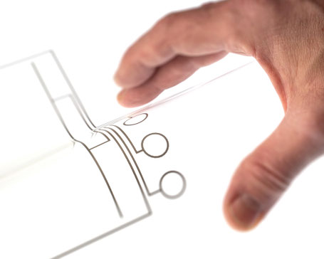 flexible conductive film with touch buttons