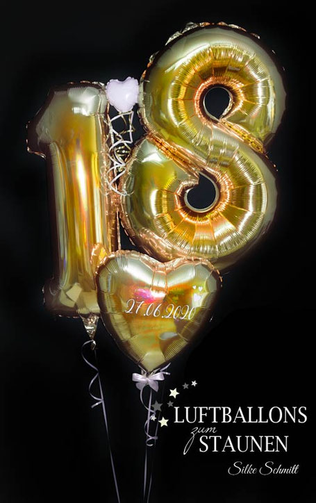 Luftballon Dekorationen Ballongeschenke Mit Zahlen Luftballons Zum Staunen Silke Andreas Schmitt