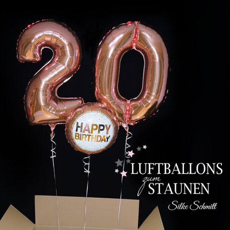 Folienballon 80 cm SILBER /"40/" Zahlenballon Luftballon Geburtstag Helium Zahl