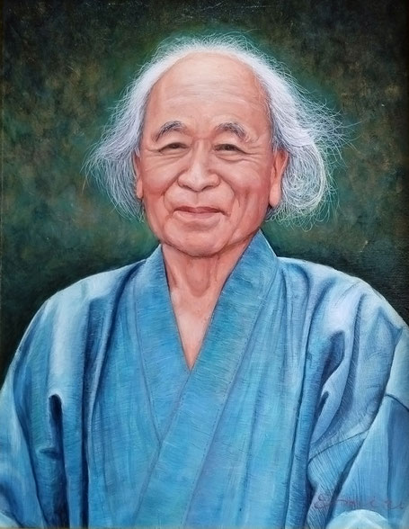 豊田ガーデン創業者天野定夫氏肖像画・御本人所蔵