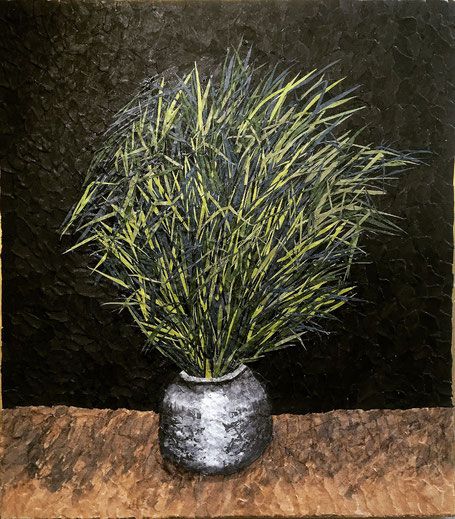 「生け草」-Grass arrangement-  (2015)  サイズ 270×240mm