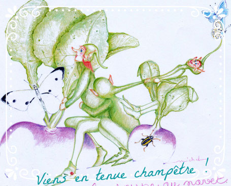 Tenue champêtre exigée sinon tas un gage ! Chapeau de paille, salopette, chemise/robe à fleurs...