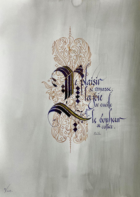 C278 - 50x70 - Encre et dorure - 90€