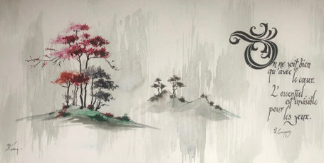 C337 - 27x53 - Encre et gouache - VENDUE