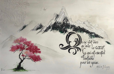 C88 - 50x70 - Encre, acrylique et gravure sur plexiglass - VENDUE