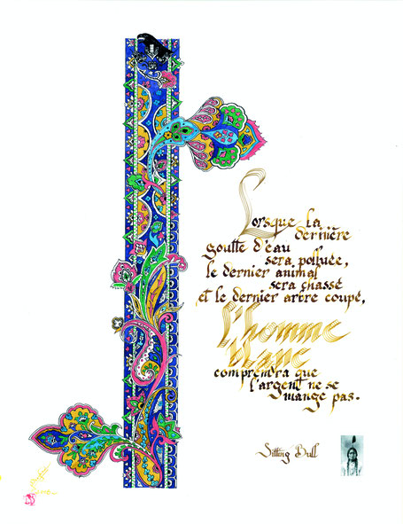 C281 - 50x65 - Encre et dorure 