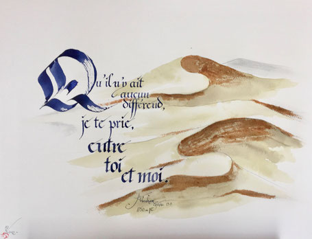C316 - 50x65 - Encre et sable - 70€
