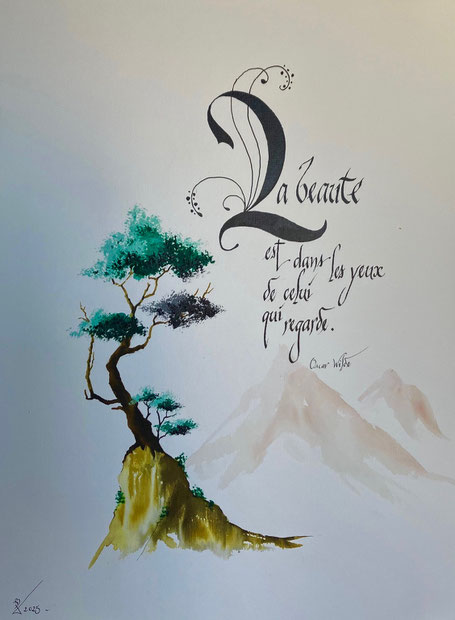 C157 - 30x50 - Encre et acrilique - OFFERTE
