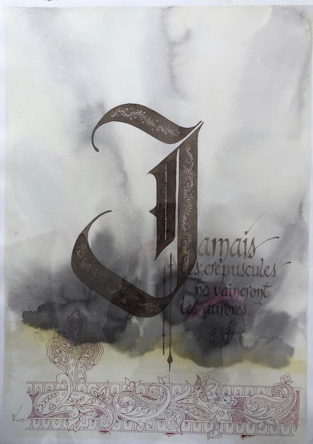 C307 - 50x70 - Encre et gravure sur plexiglass