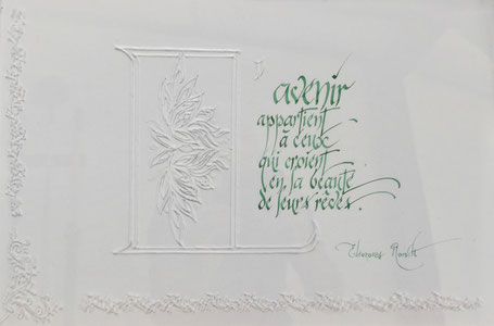 C400 - 30x50 - Encre et gravure sur plastique 