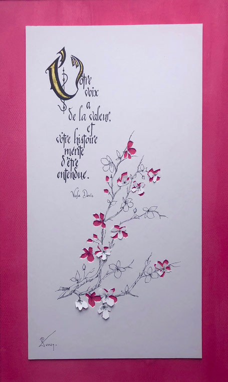 C147 - 50x65 - Encre et évidement - 80€