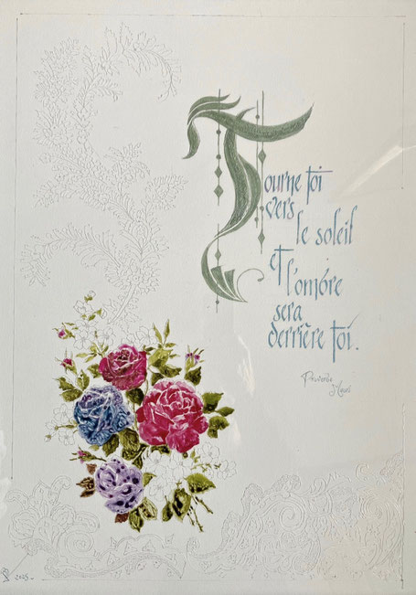 C14 - 50x70 - Encre, gravure plexiglass, peinture - VENDUE