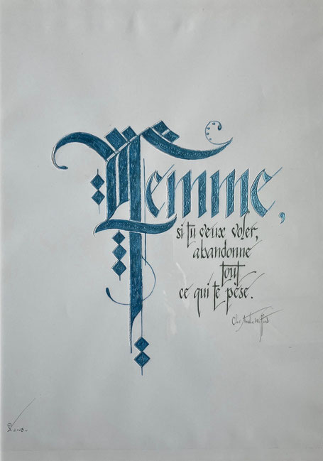 C20 - 50x65 - encre et gravure sur plexiglasse - VENDUE