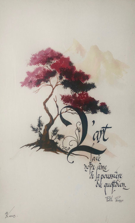 C349 - 50x30 - Encre et acrylique