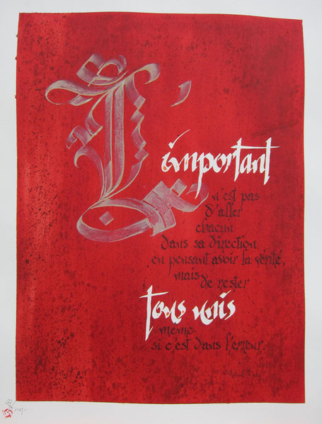 C224 - 50x70 - Gouache et encre - 90€