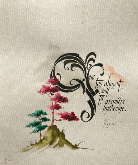 C408 - 60x50 - Encre et acrylique