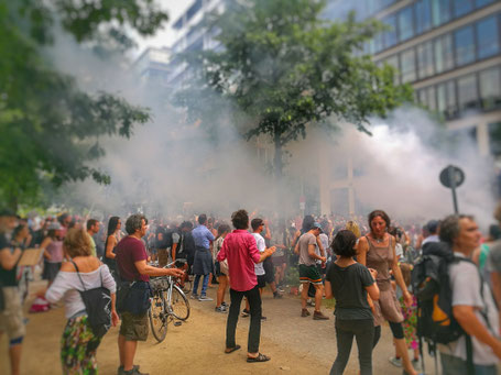 Raven tegen racisme: voor vele jongeren is het Berlijn ten voeten uit. © Peter Bijl