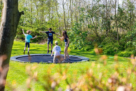 Groot vakantiehuis Drenthe - De Oosterweide - trampoline
