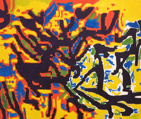 Oil on wood (2017) 88 cm x 70 cm