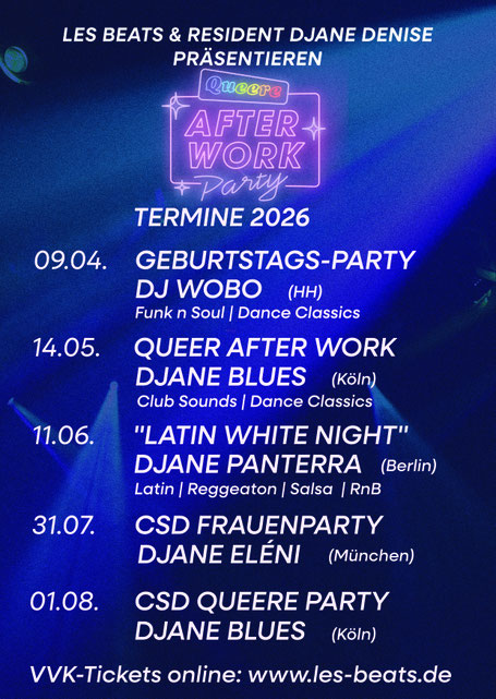 Programm Les Beats 2026 - alle Termine mit Gast DJs