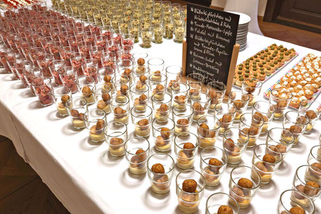 Fingerfood-Buffet für eine Münchner Firma