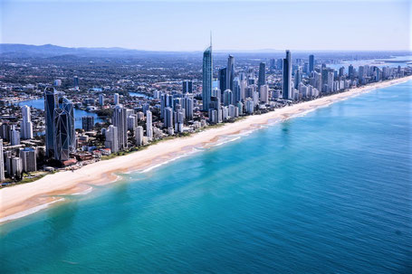 Australien Rundreise Ostküste: Strand von Surfers Paradise