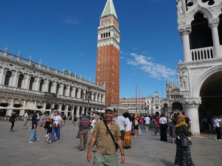 Reiseroute Norditalien Blog: Markusplatz in Venedig