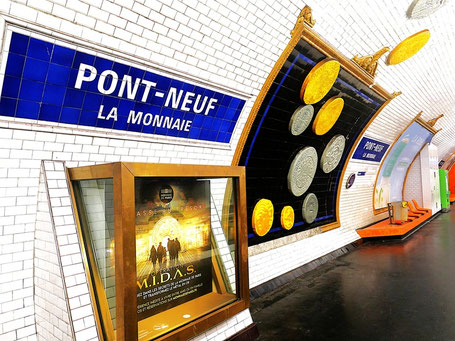 Paris Metro Stationen: Pont Neuf La Monnaie