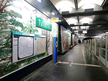 Paris Metro Stationen: Tuileries