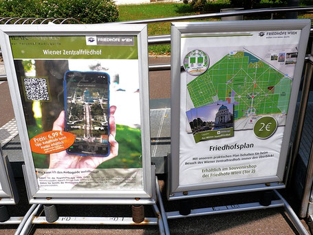 Zentraler Friedhof Wien: Faltpläne und Apps zur Orientierung