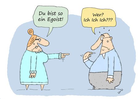 Cartoon Von Oliver Kock: Mann liest Zeitung in Glühbirne
