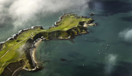 Luftbild vom Nefyn Golfplatz