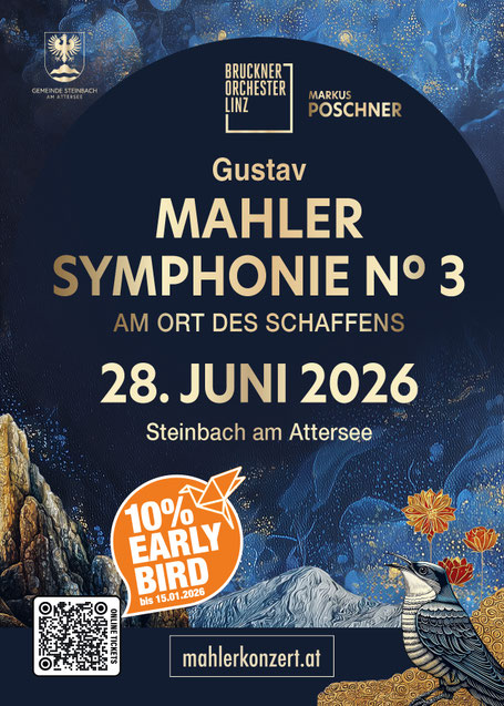 Mahler Symphonie Nr. 3 in Steinbach am Attersee 28.06.2026 Bruckner Orchester