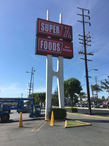 Pole Sign by Landmark Signs Inc.
