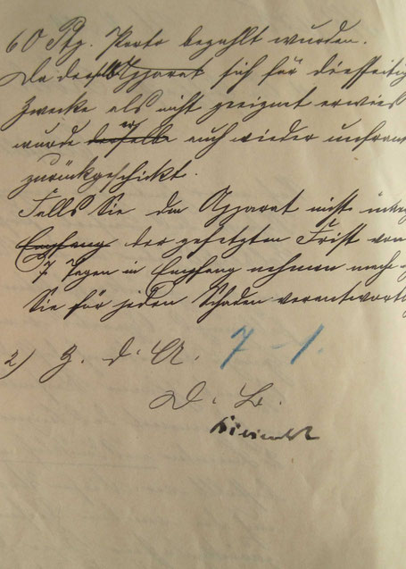 Brief des Bürgermeisters Biesenbach - Seite 2